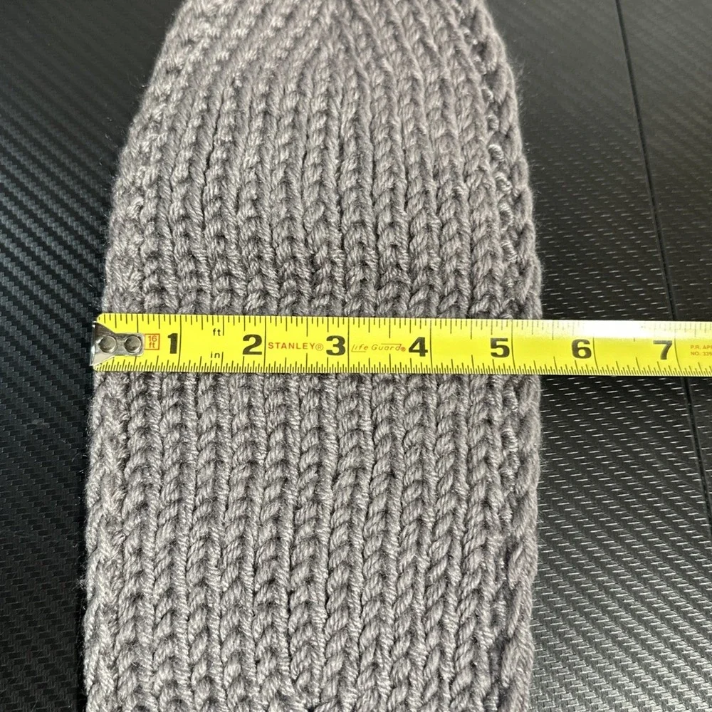 Crochet Headband One Size Ear Warmer Grey & Brown Fall Winter Handmade Lot Of 2